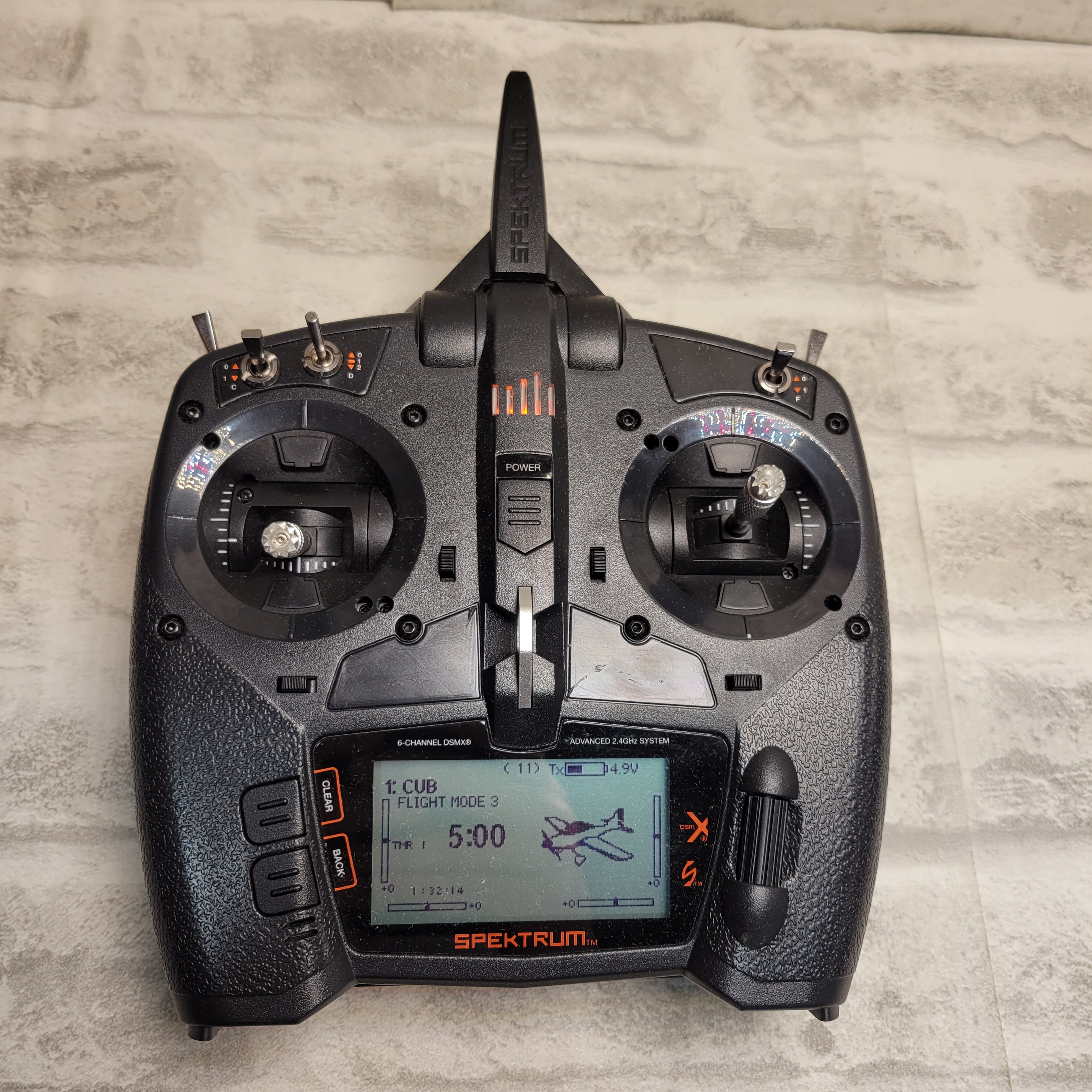 Spektrum DX6e 6-Channel DSMX 2.4GHz RC Radio Transmitter Only (No Receiver) with 250 Model Memory | Telemetry | Wireless Trainer Link, SPMR6655 , Black (7881229926638)